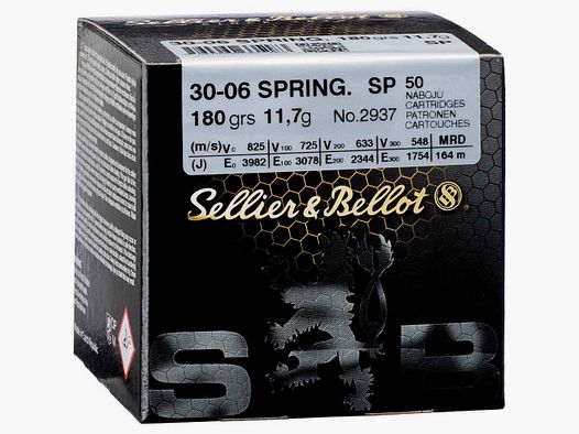 Sellier & Bellot .30-06 Spr. punta blanda 11,7g/180grs.