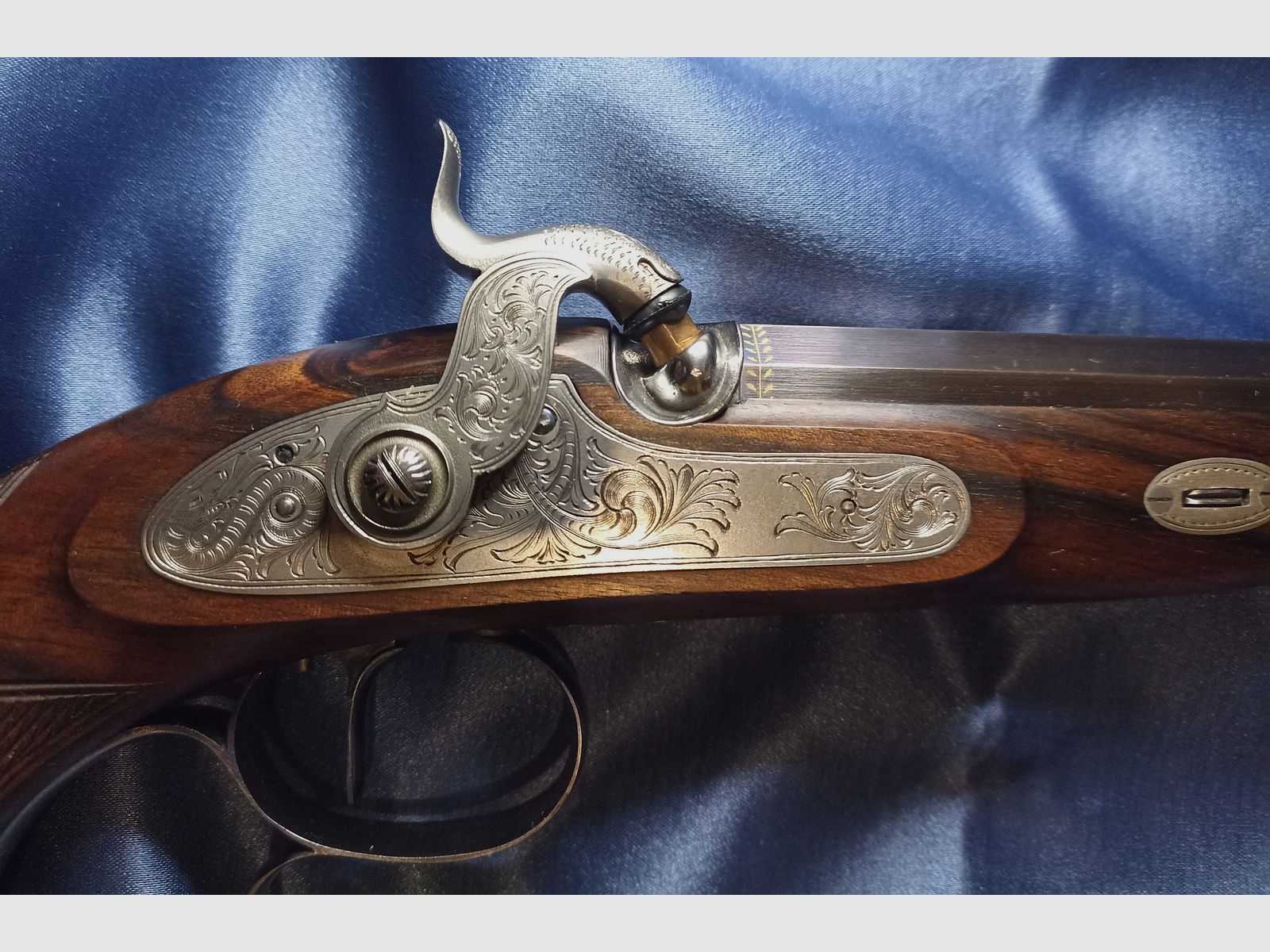 Pistola a percussione Hege Überlingen cal. 33 Siber a Losanna Oro