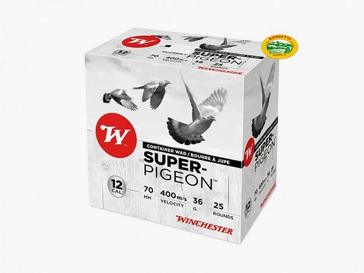 WINCHESTER patronen SUPER PIGEON kal.12 gr.36 pb.6 speciale houtduif