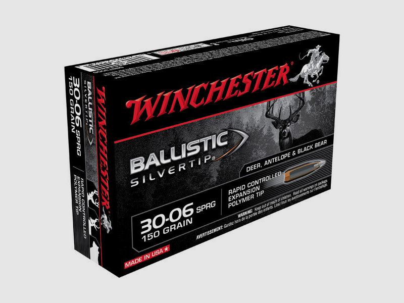 Winchester Ballistic Silvertip 150grs à20 .30-06 Spring.