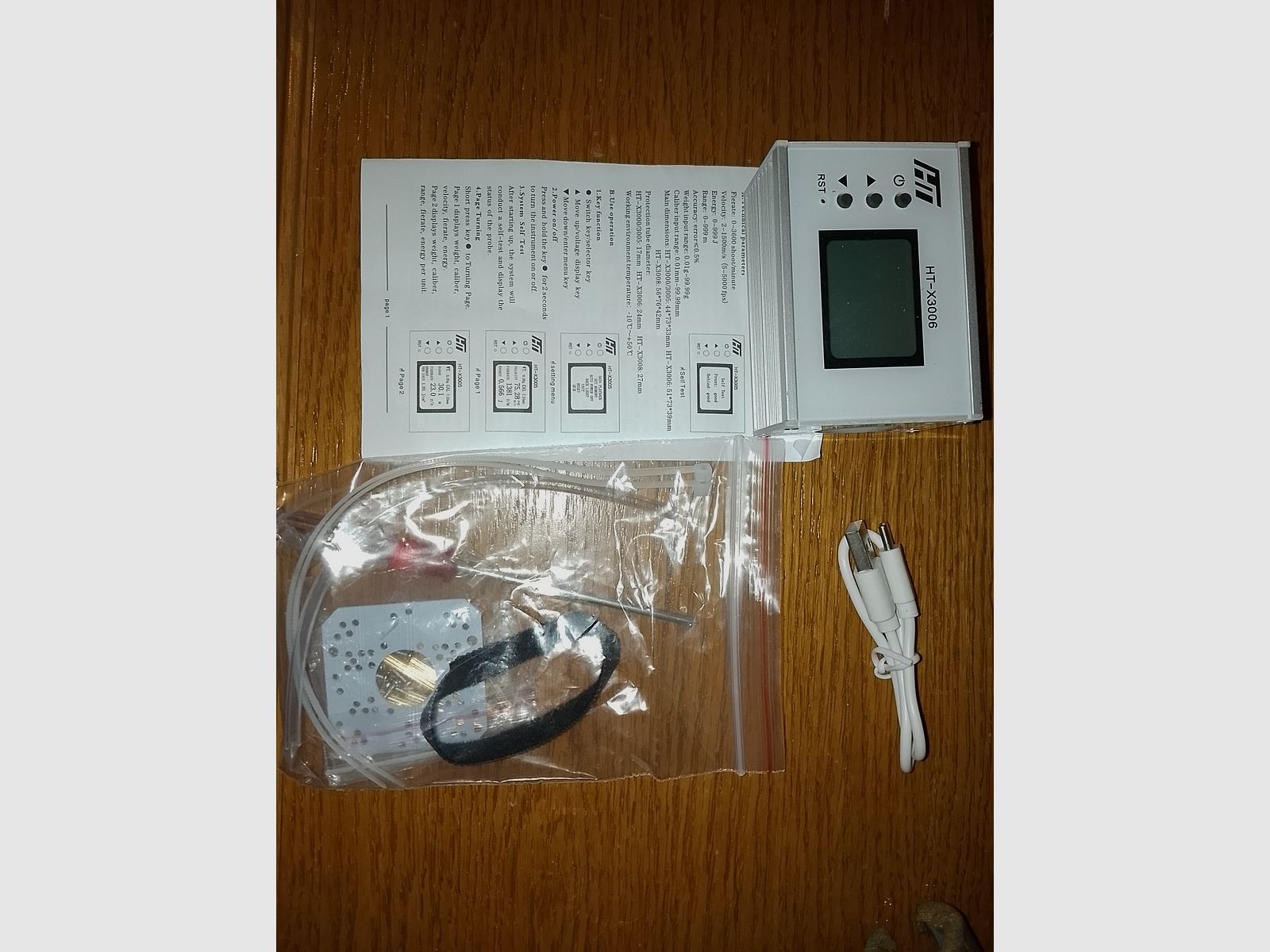 HT-X3006 WIFI chronograph speed meter for bullets and projectiles like new Airsoft PCP air rifle measurement