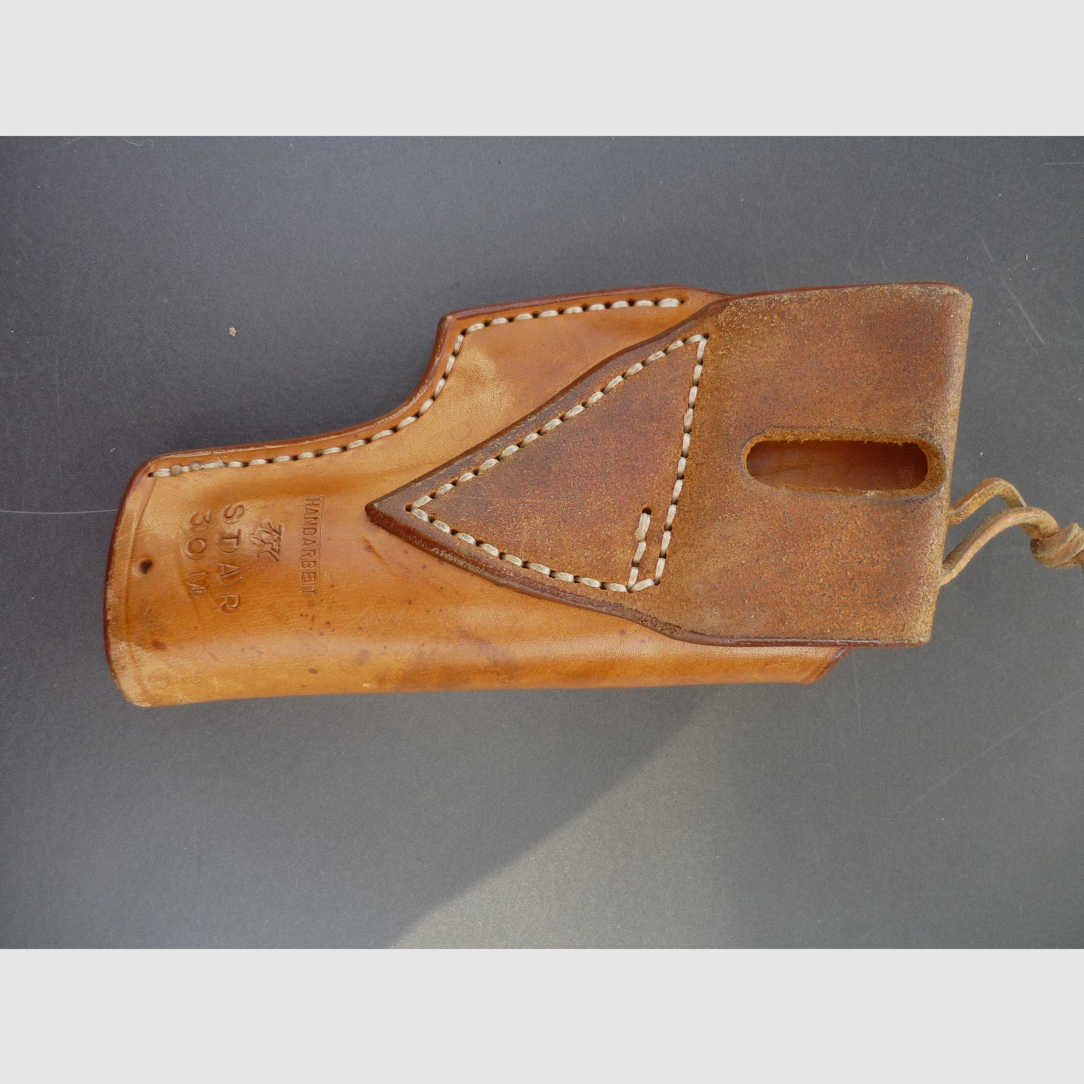 HKDesign Holster Art. Nr. 002: kleine Einfachholster mit Hahnsicherung für Star 30 M in hell und dunkel - für Linkshänder - 2. Wahl