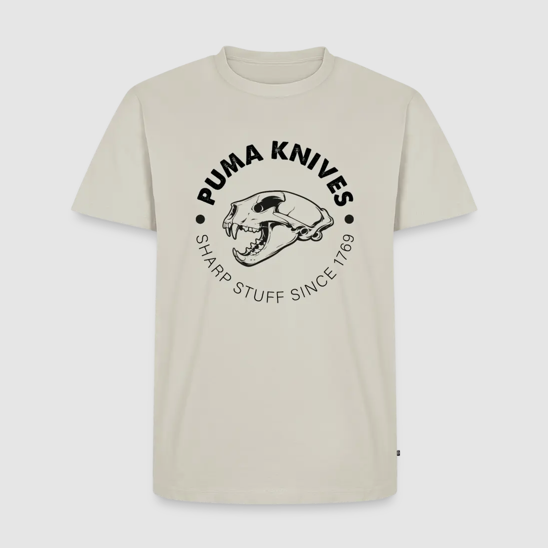 PUMA Heren Premium T-Shirt "PUMA KNIVES Skull BW", afbeelding 1 van 29