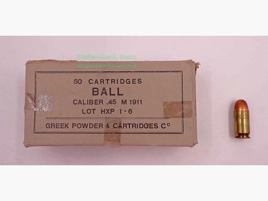 USA, Various Pistol Ammunition .45ACP/M1911