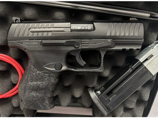 Walther PPQ M2 CO2-RAM Pistole Kal. 43 schwarz inkl. Rubber Balls, CO2 Kapseln