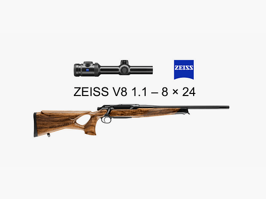J.P. Sauer & Sohn Sauer 505 ICONIC Lochschaft HQ5 Pacchetto di attrezzature HIGHLAND | .308 Win. | ZEISS V8 1.1-8x24