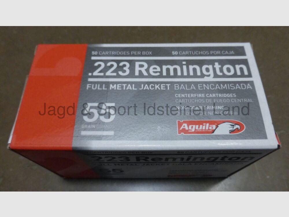 AGUILA 55grs, FMJ, 50 Patronen pro Packung