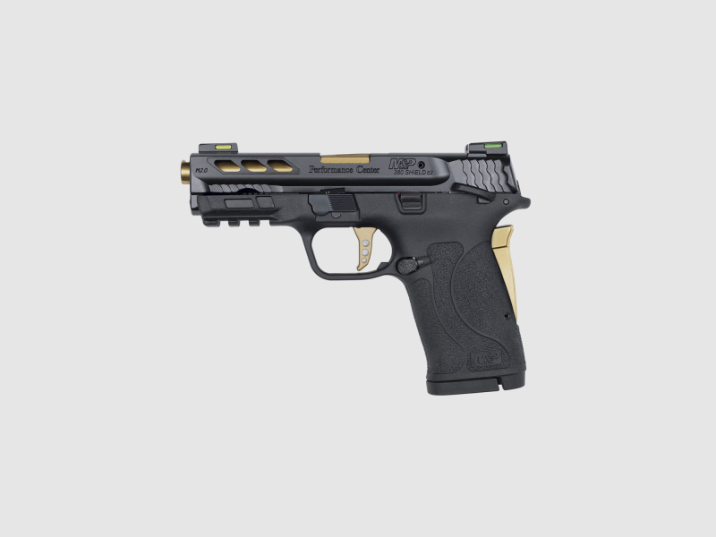 Smith & Wesson M&P 380 Shield EZ .380 Auto Pistool Zwart met Gouden Elementen
