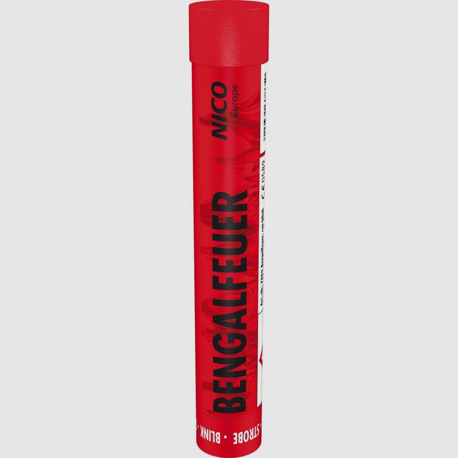 Feu bengali rouge clignotant lumineux