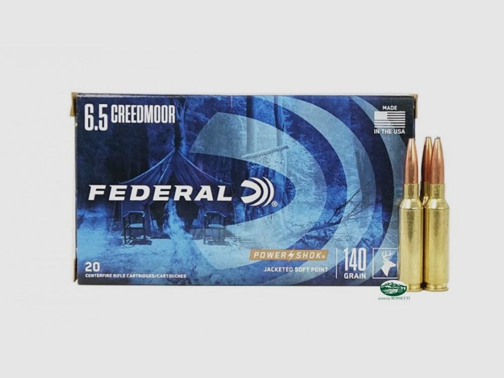 FEDERAL Munition Kal. 6,5 Creedmoor 140 gr. Soft Point 65CRDB