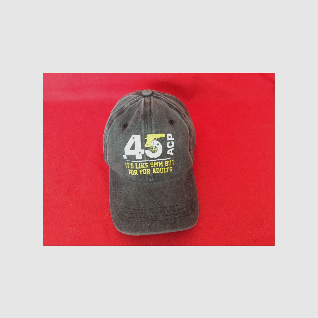 45 ACP Baseballcap in Schwarz