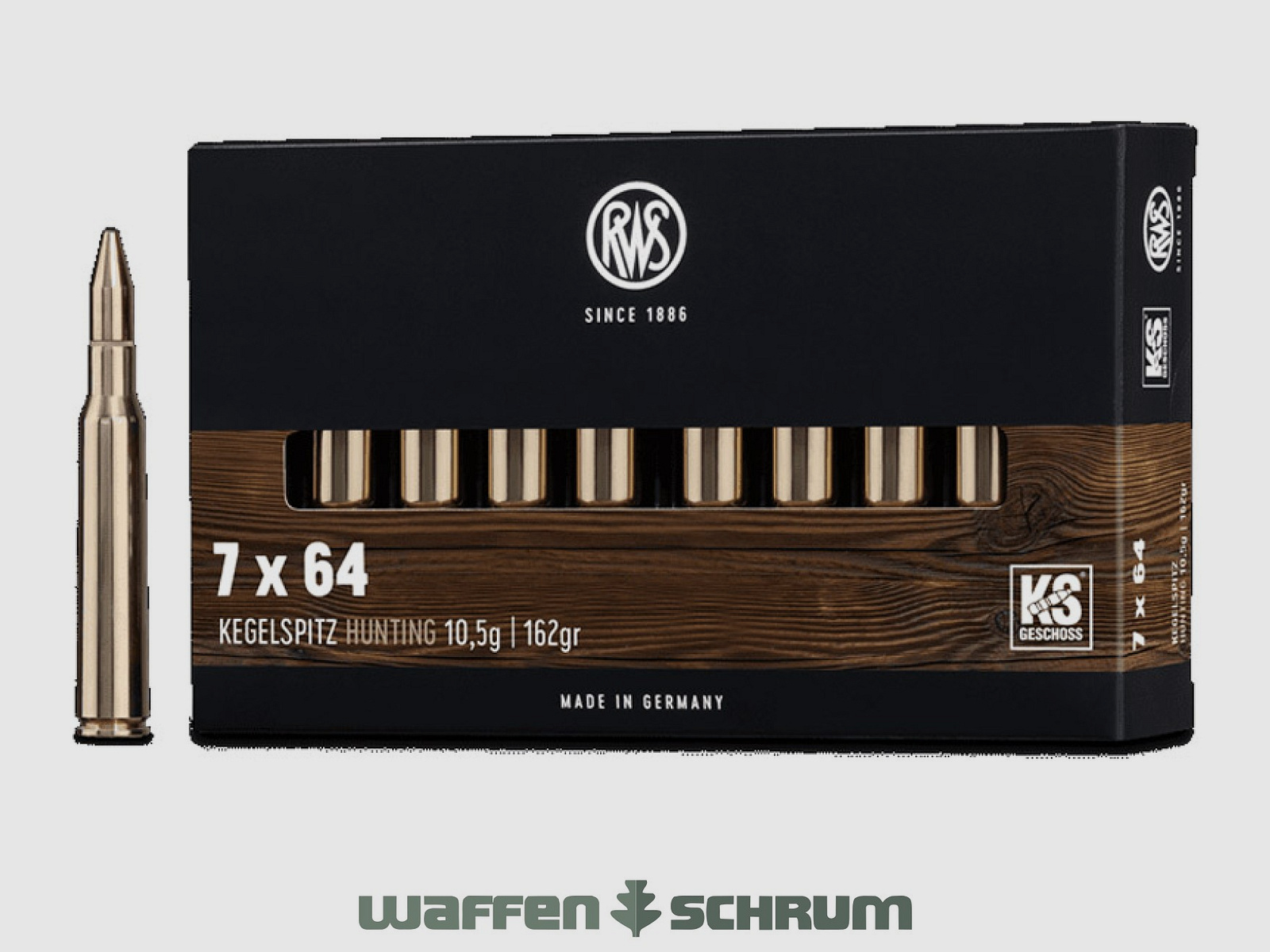 RWS Kegelspitz 10,5g - 162gr 7x64
