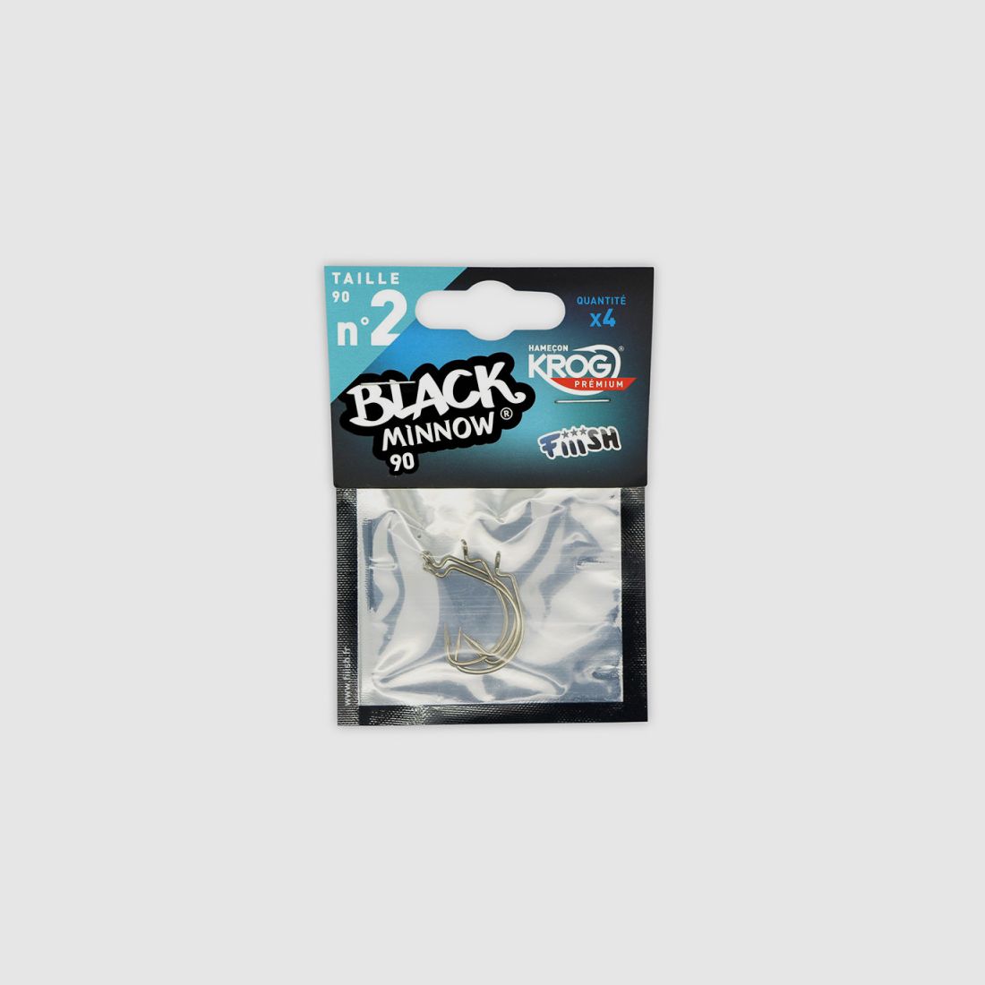 KROG-HAAK VOOR BLACK MINNOW 90