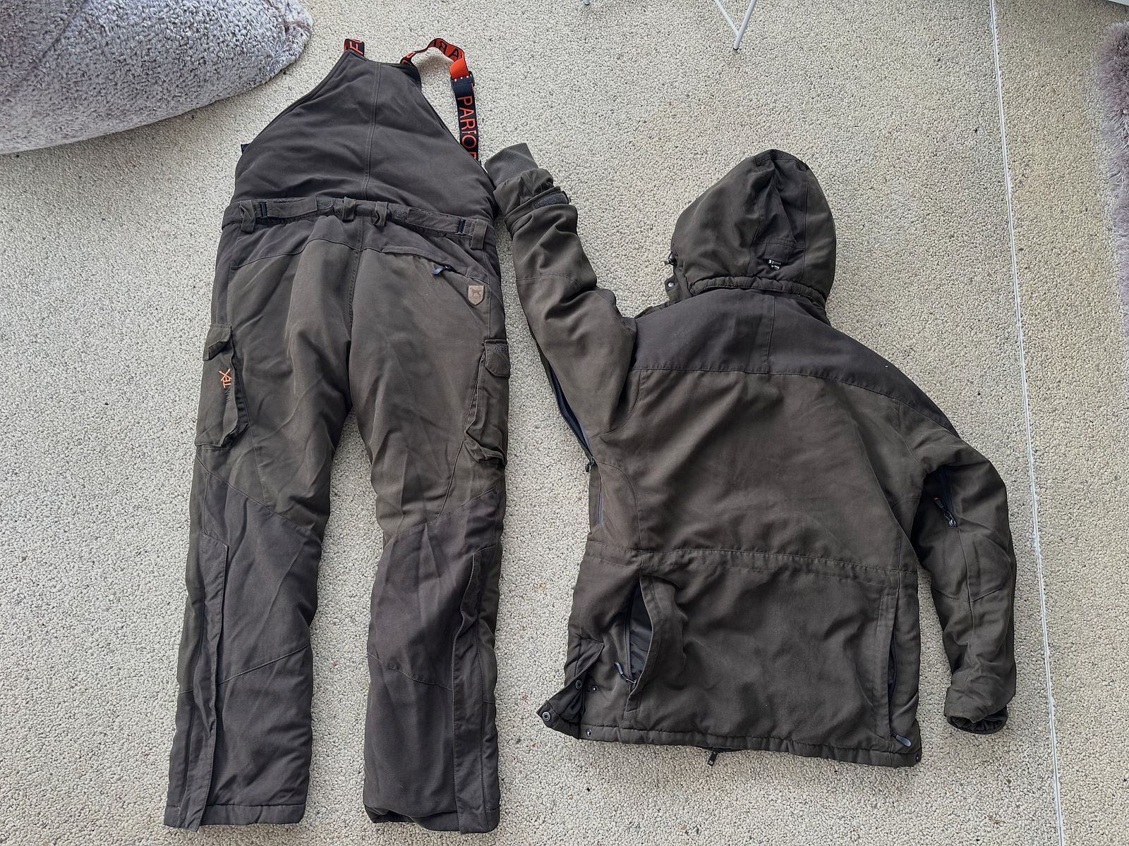 Parforce Ultimate HunTEX Winter Thermo Pants 52/L - Bib with suspenders