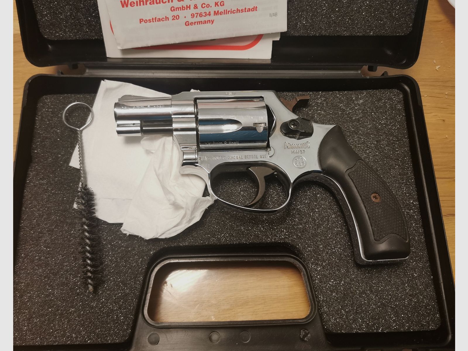 Weihrauch HW37 Chrom wohl eine der seltensten Varianten 9mm RK gut 100 % Funktionsfähig mit PTB frei ab 18 Jahre