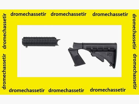 Crosse tactique retractable ATI à 6 positions avec garde main pour H&R/ NEF