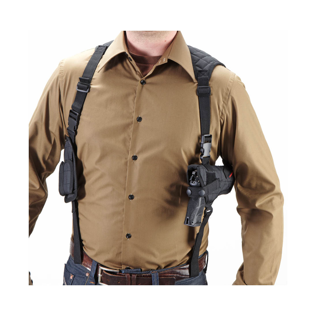 Umarex 2.5777 Shoulder Holster Nylon Universal Schulterholster für große Pistolen und Revolver