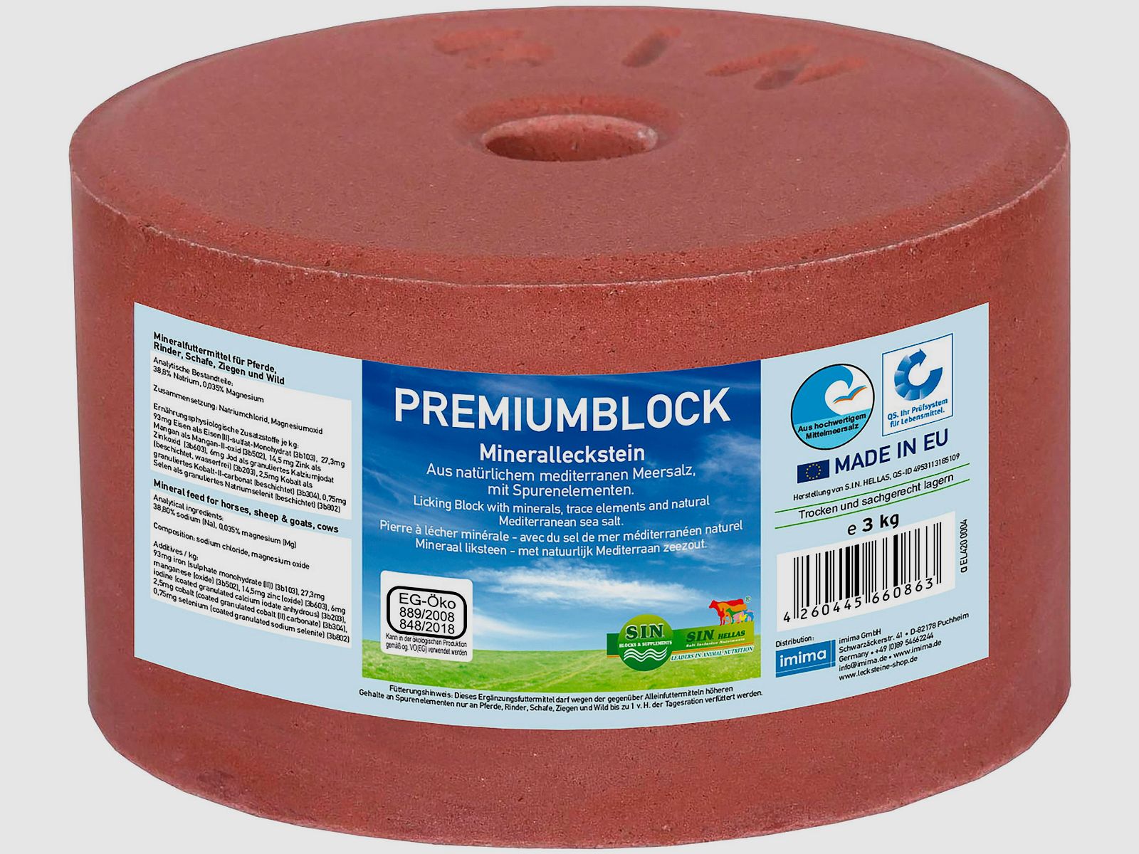 Imima Salz- und Mineralleckstein Premiumblock