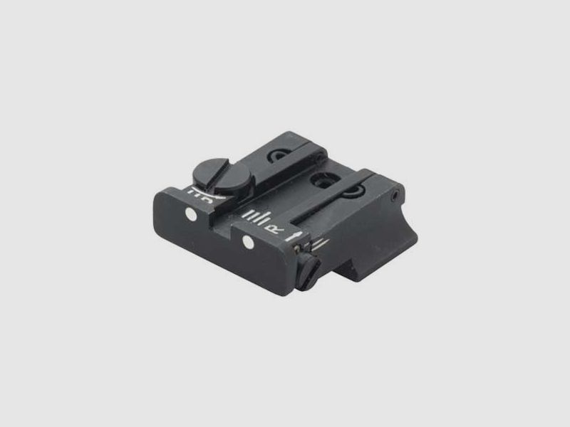 Verstellbare LPA TPU Visierung mit weißen Punkten für CZ100, CZ75 P07 Duty