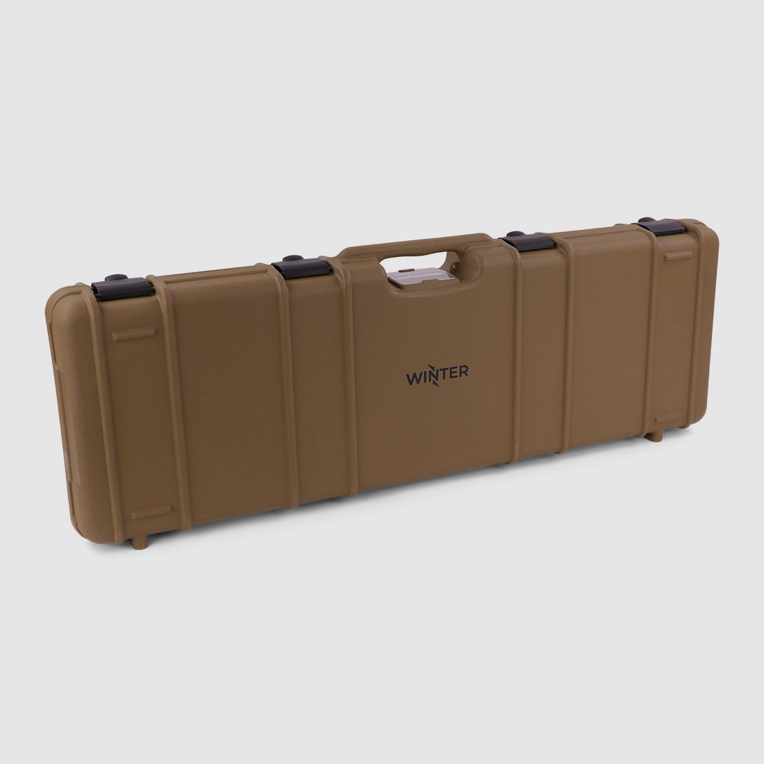Winter Gewehrkoffer W10 103 cm für 1 Langwaffe – PP Kunststoff, 4 Push-Pull Verschlüsse, Raster (Coyote)
