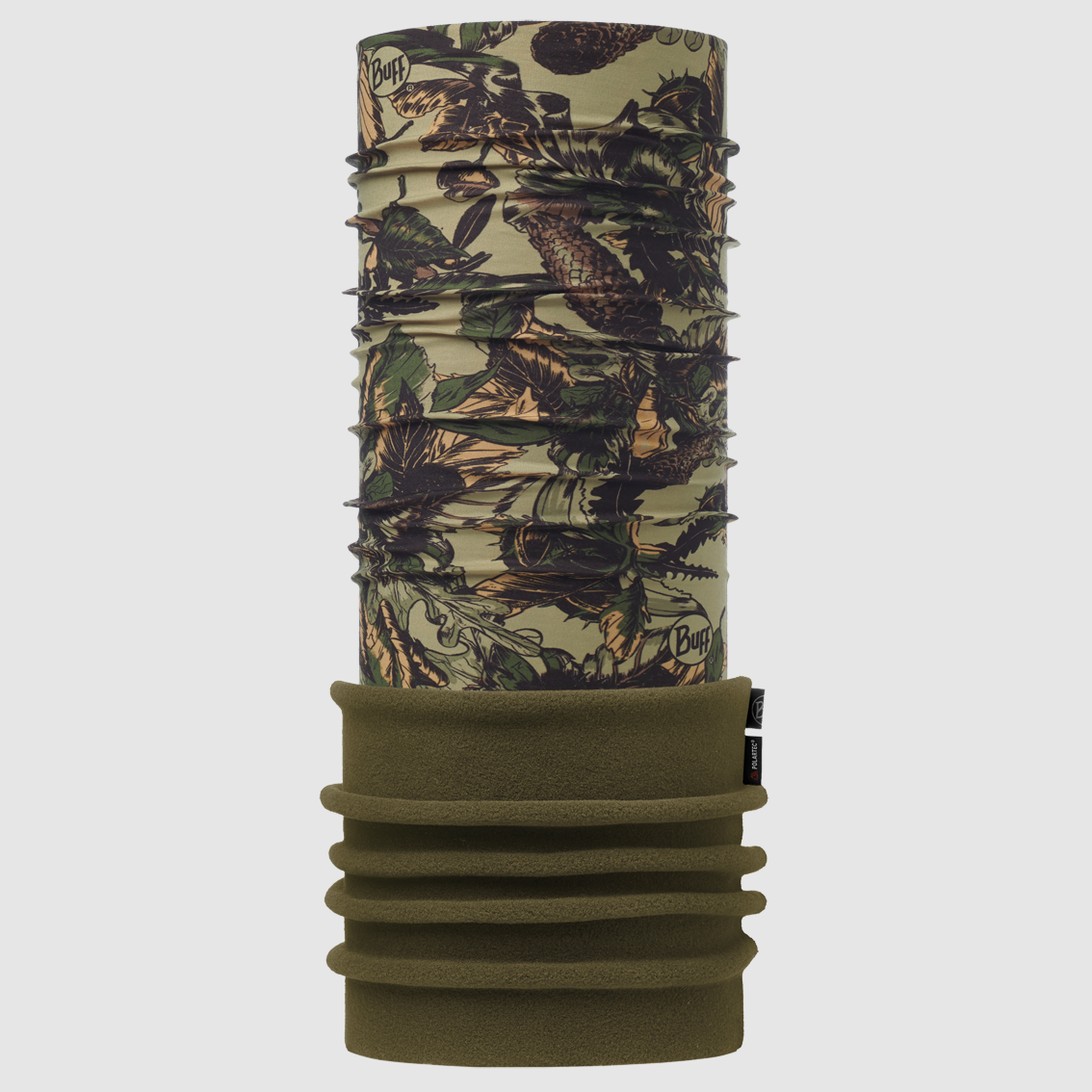 Polartec Scaldacollo/Cappuccio Branches Moss Green, immagine 1 di 12