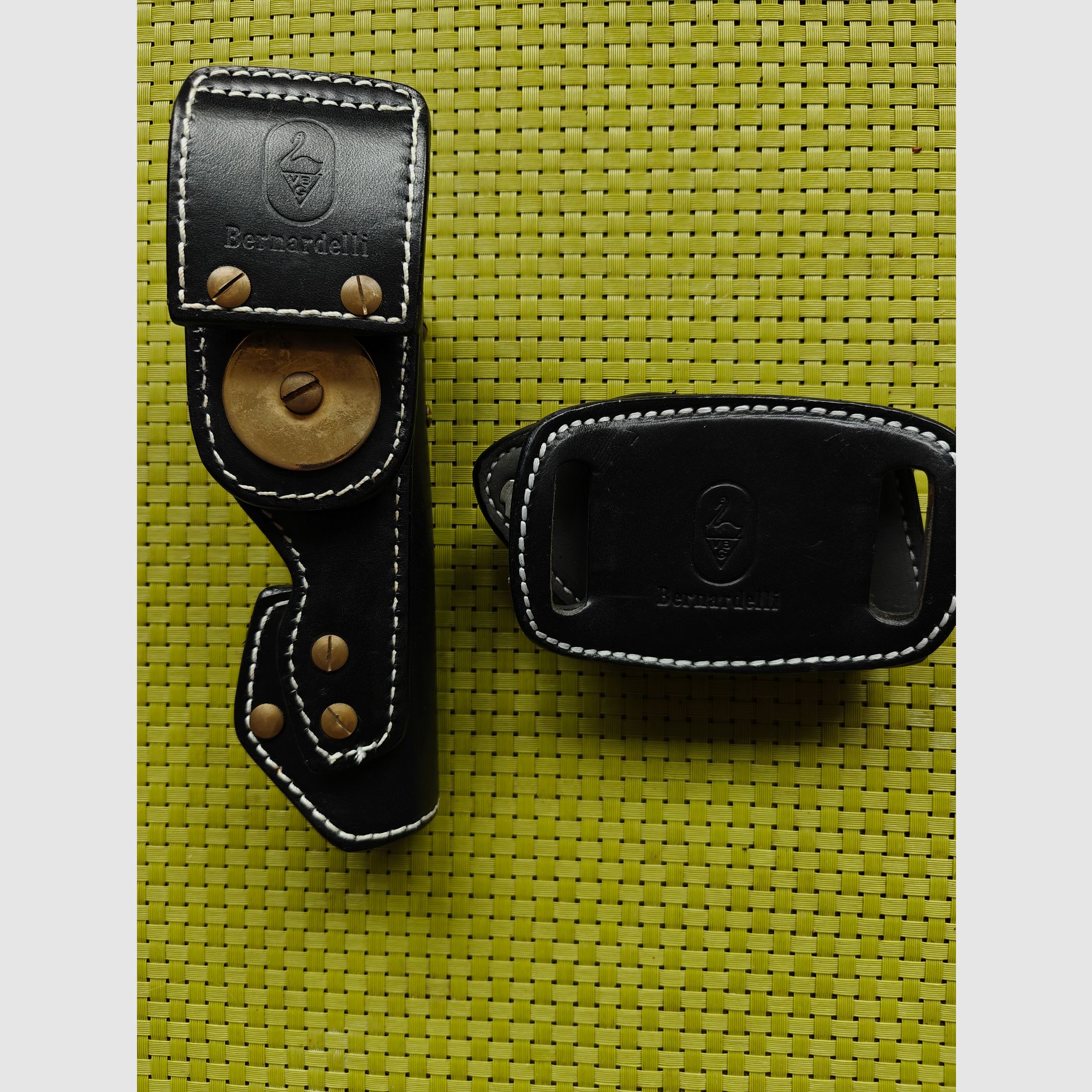 IPSC leather holster with magazine holders