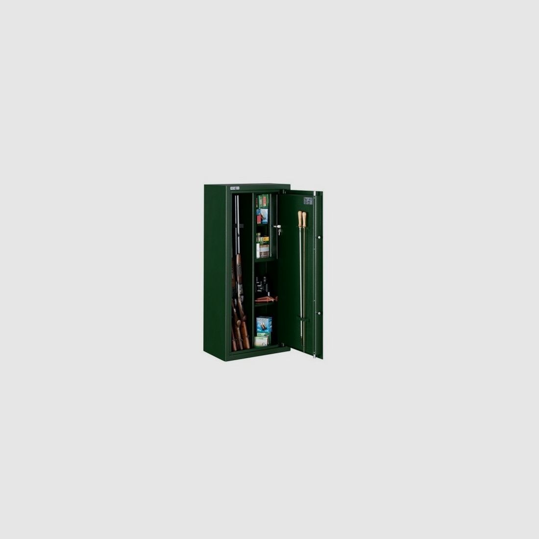 Novcan gun safe G-3/S1/4-350 Green, Class S1 – Primor electronic lock, for 4 firearms, image 2 of 2