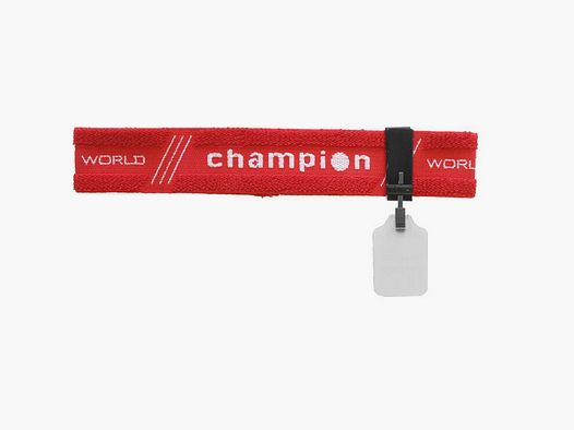 Stirnband Champion rot mit weiĂźer 30 mm ISSF-konformer Abdeckscheibe