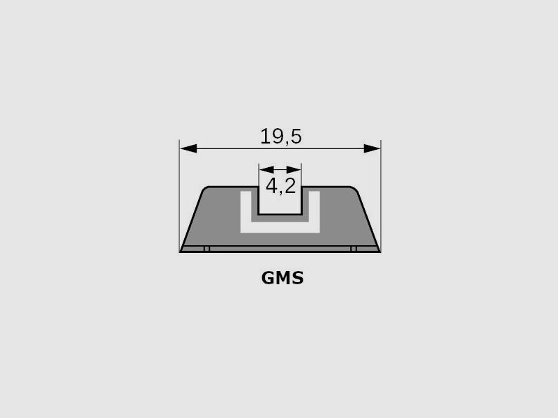 GLOCK GMS 39760 Metal Rear Sight 6.1 mm, image 2 of 3