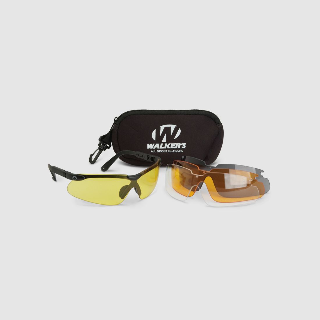 Walkers Sport-Schiess-Brille mit austauschbaren Gläsern