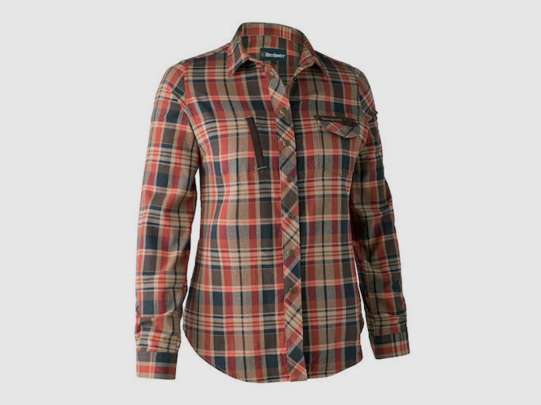 Deerhunter Lady Athena Bluse orange check