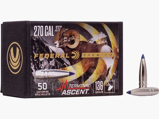 Federal Geschoss .270 / .277 Terminal Ascent 136GR 50 Stück #PB277TA1