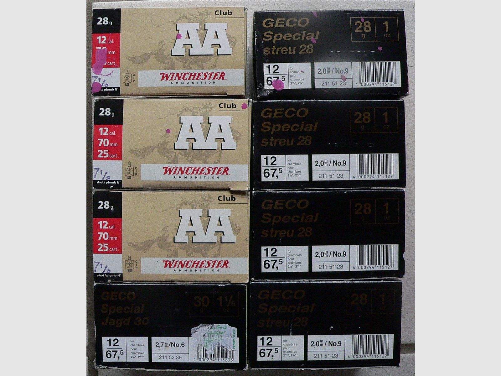 Dummy cartridges caliber 12 (8 packs)