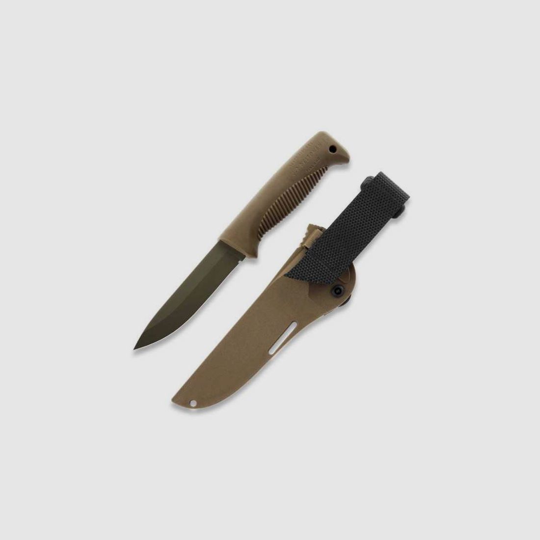 Peltonen Knives M07 Ranger Puukko Sissipuukko FJP126 Cerakote FDE Beschichtung Kunststoffscheide braun FDE