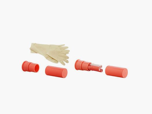 Cartuchos de prueba con cinta y guantes de látex – paquete de 2.
