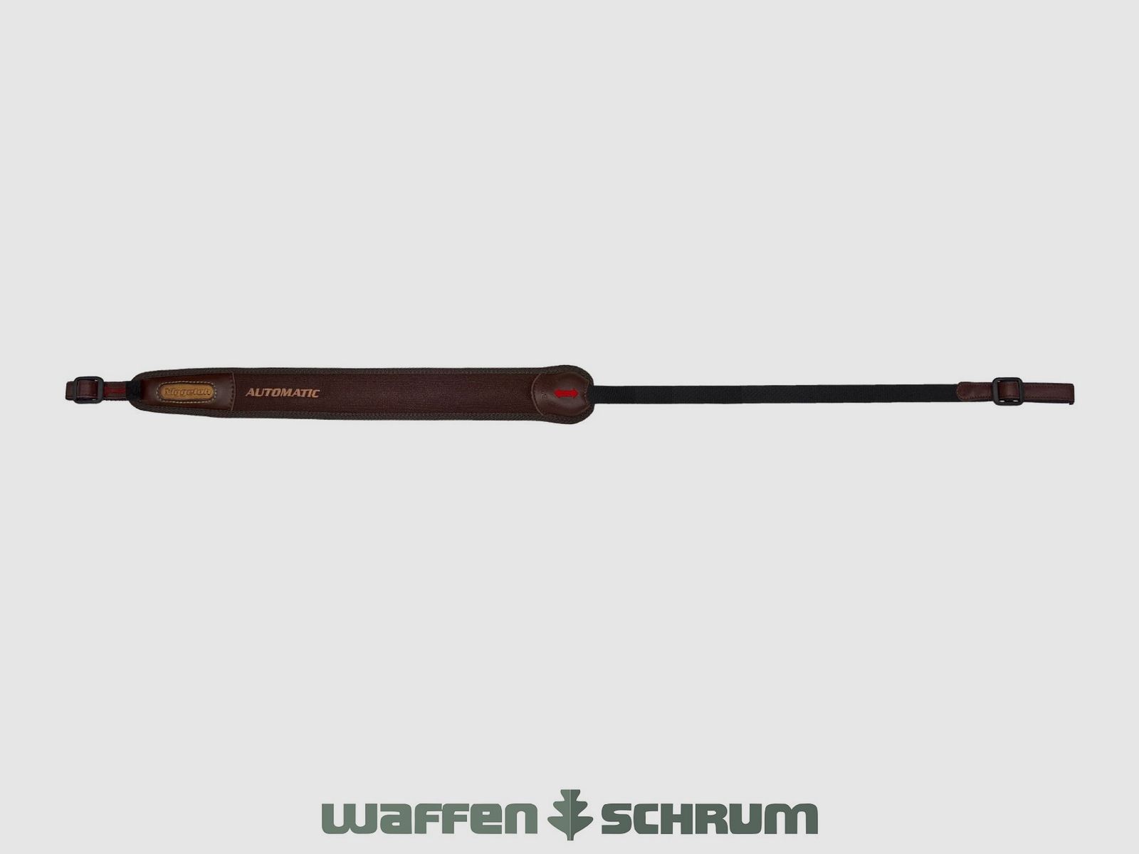 Niggeloh Gewehrriemen Automatic Neopren - Leder - Braun