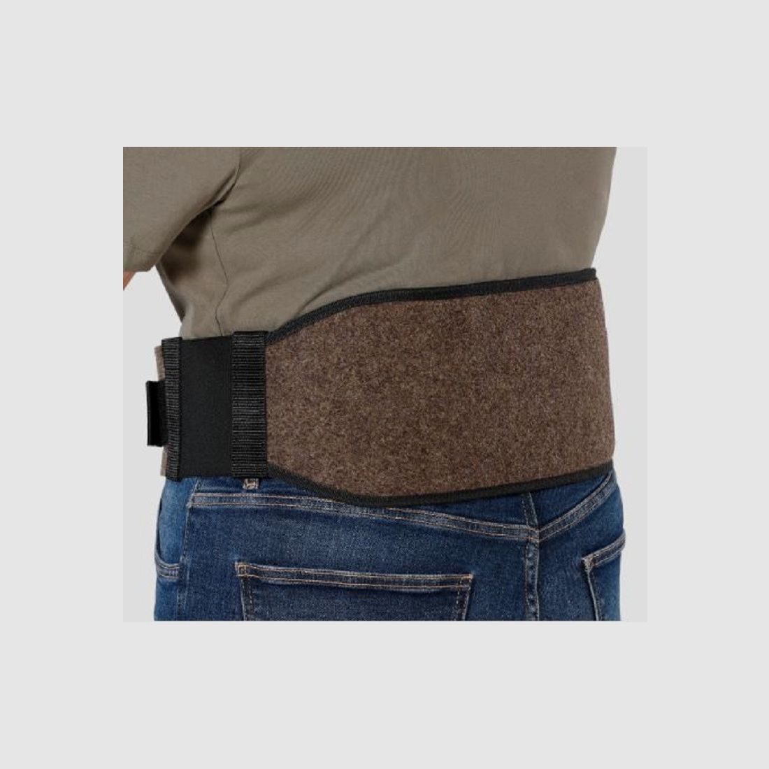 Wollfilz Nierenwärmer mit Tasche für Wärmekisschen ideal im Herbst und Winter