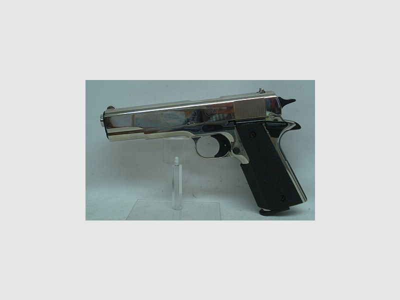 Government 1911 A1 - Kal.9mmP.A.K., Polished Chrome
