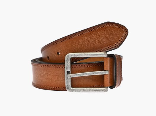 Buttermaker leather belt cognac