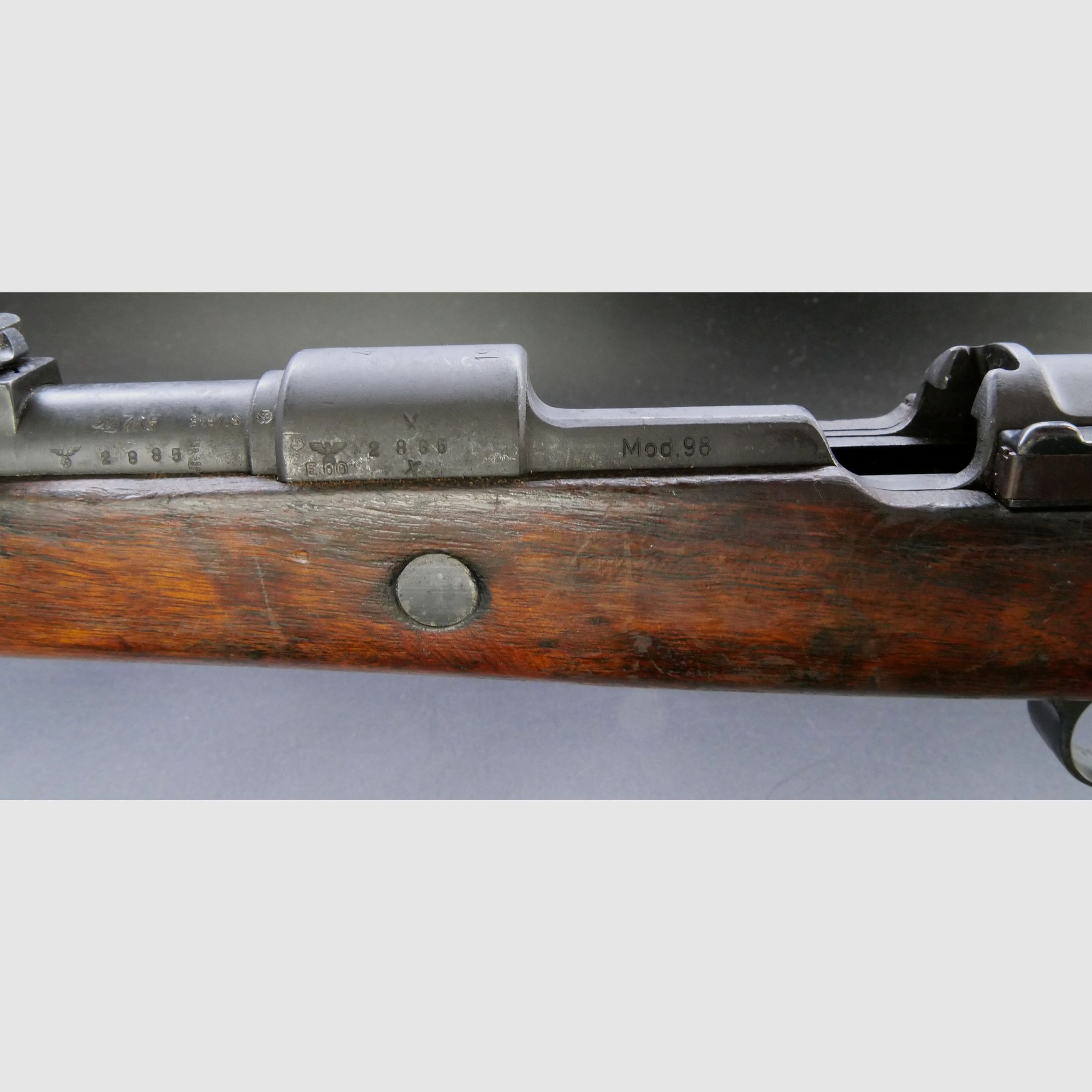Mauser K98k Umbau auf Einzellader Original Bestempelung, ohne Bajonett und Riemen