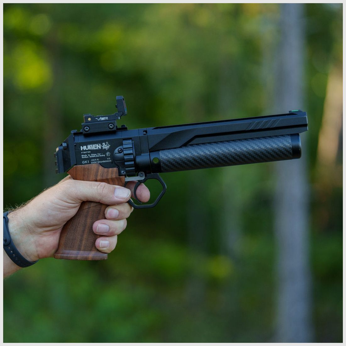 Picatinny rail | CNC ALU | black anodized | Huben GK1