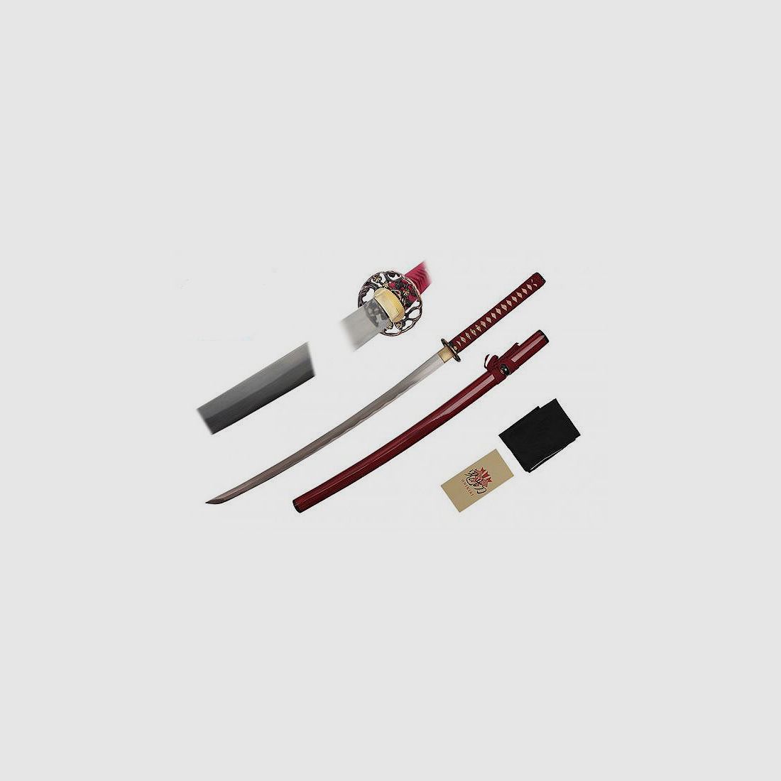 Katana Praktyczne Hane Damast Miecz z Saya