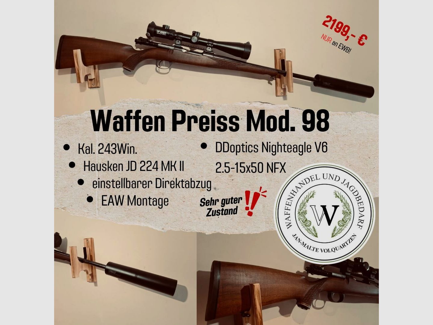 Waffen Preiss 243Win. Mod.98