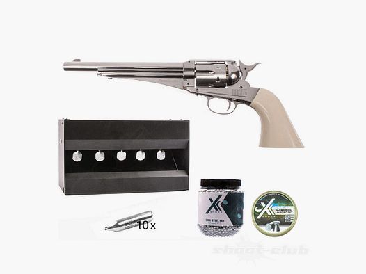 Crosman Remington 1875 Co2 Revolver 4.5mm Diabolo BB Plinking Set