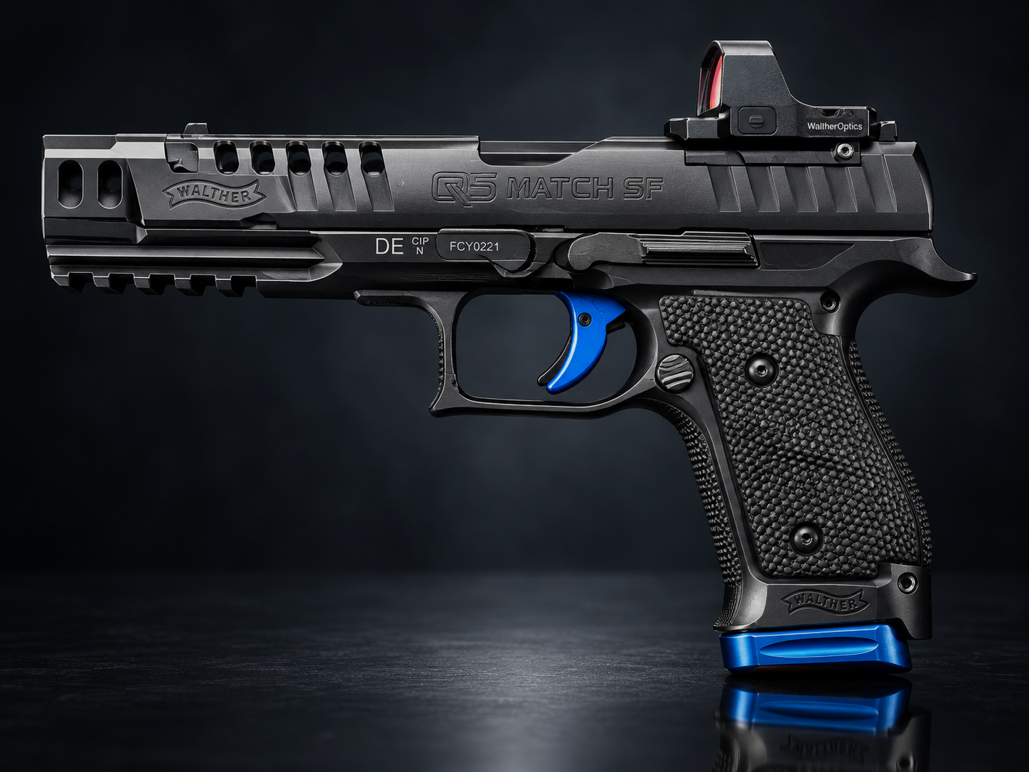 Walther Q5 Match Steel Frame 9mm | Vector Optics Red Dot | Zubehörpaket, Bild 2 von 5
