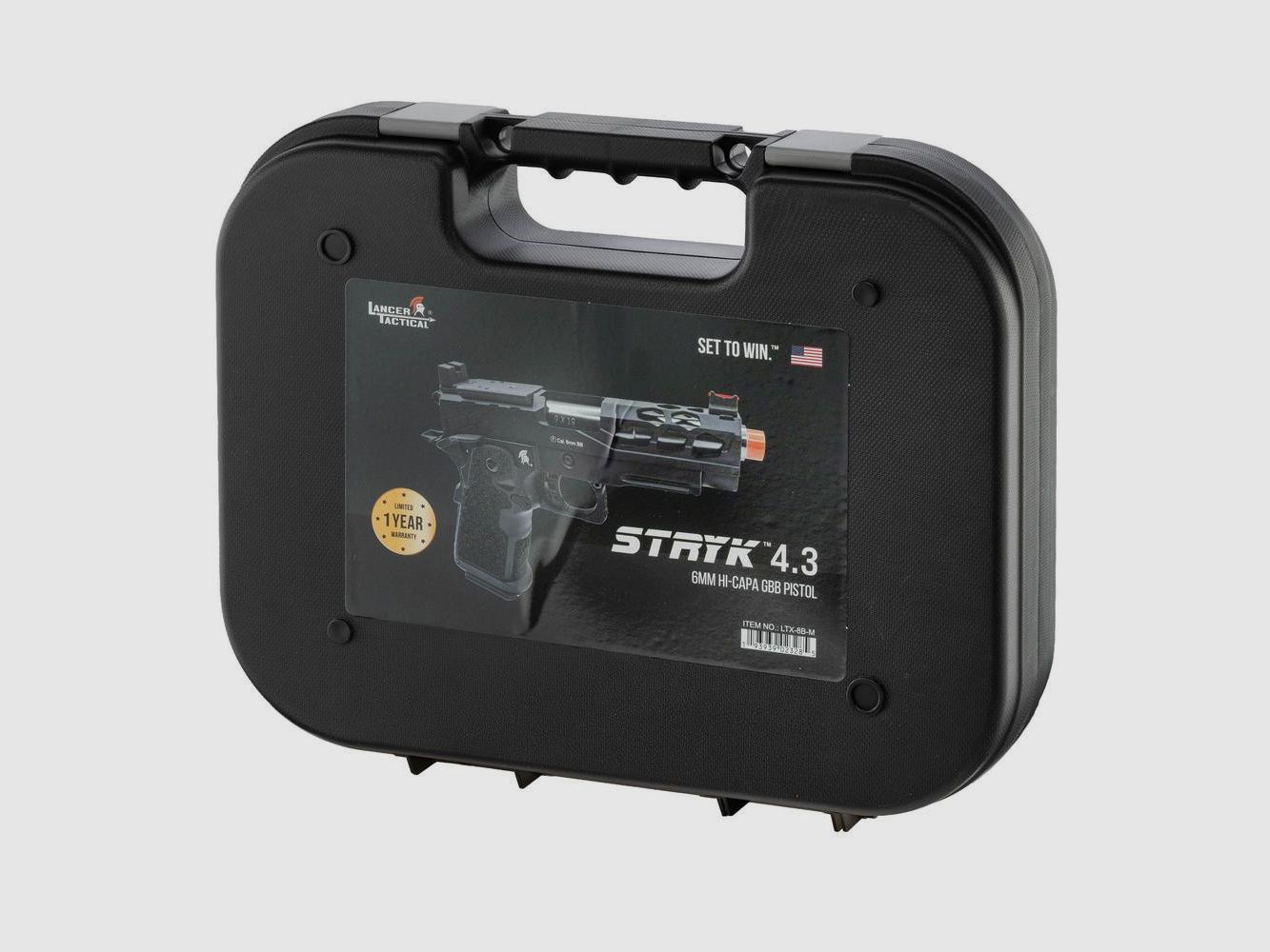 Pistola Airsoft GBB Stryk Hi-Capa Lancer Tactical - Replica 4.3 con RMR Viola - Maggiore Precisione e Realismo, immagine 2 di 5