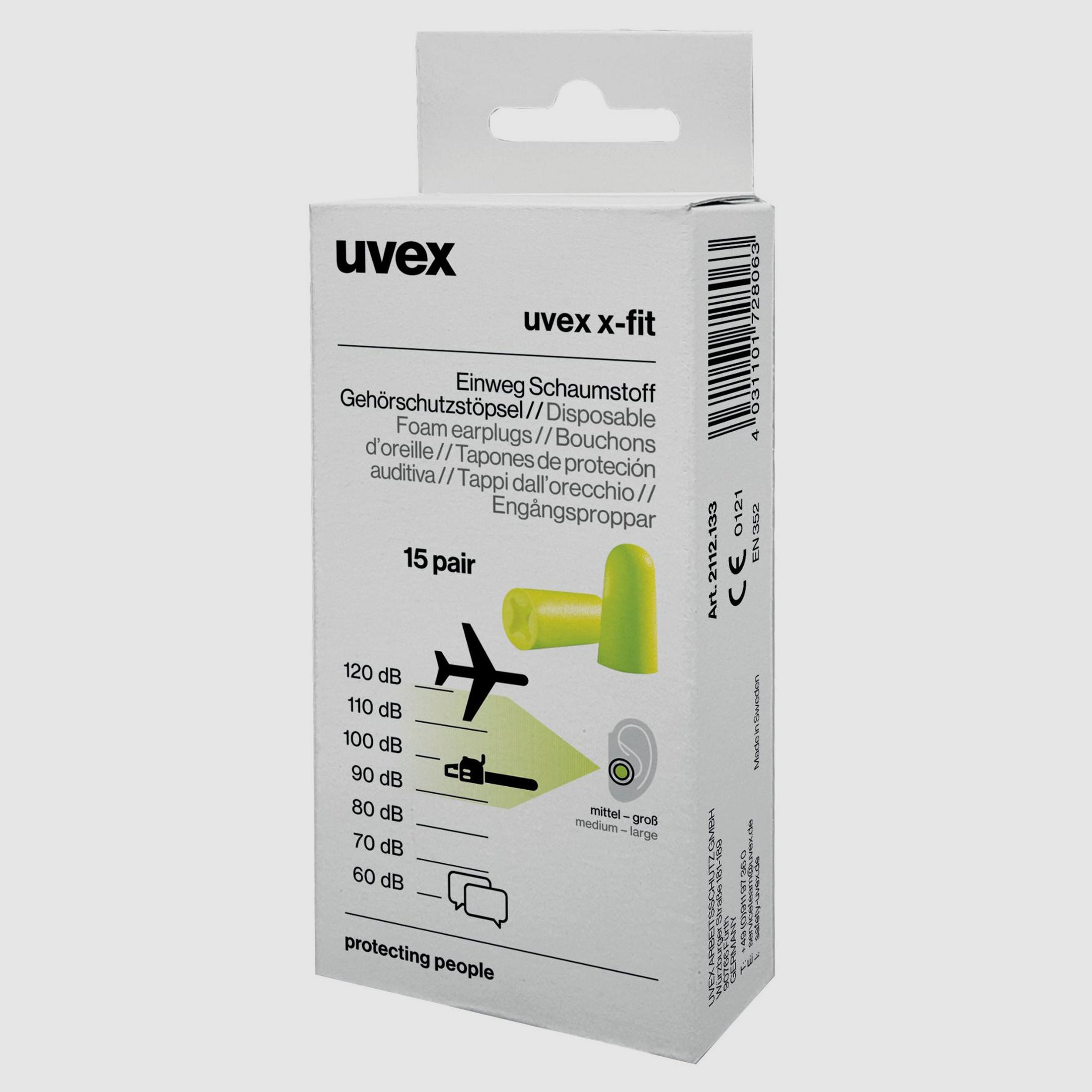 Uvex zatyczki do uszu X-fit