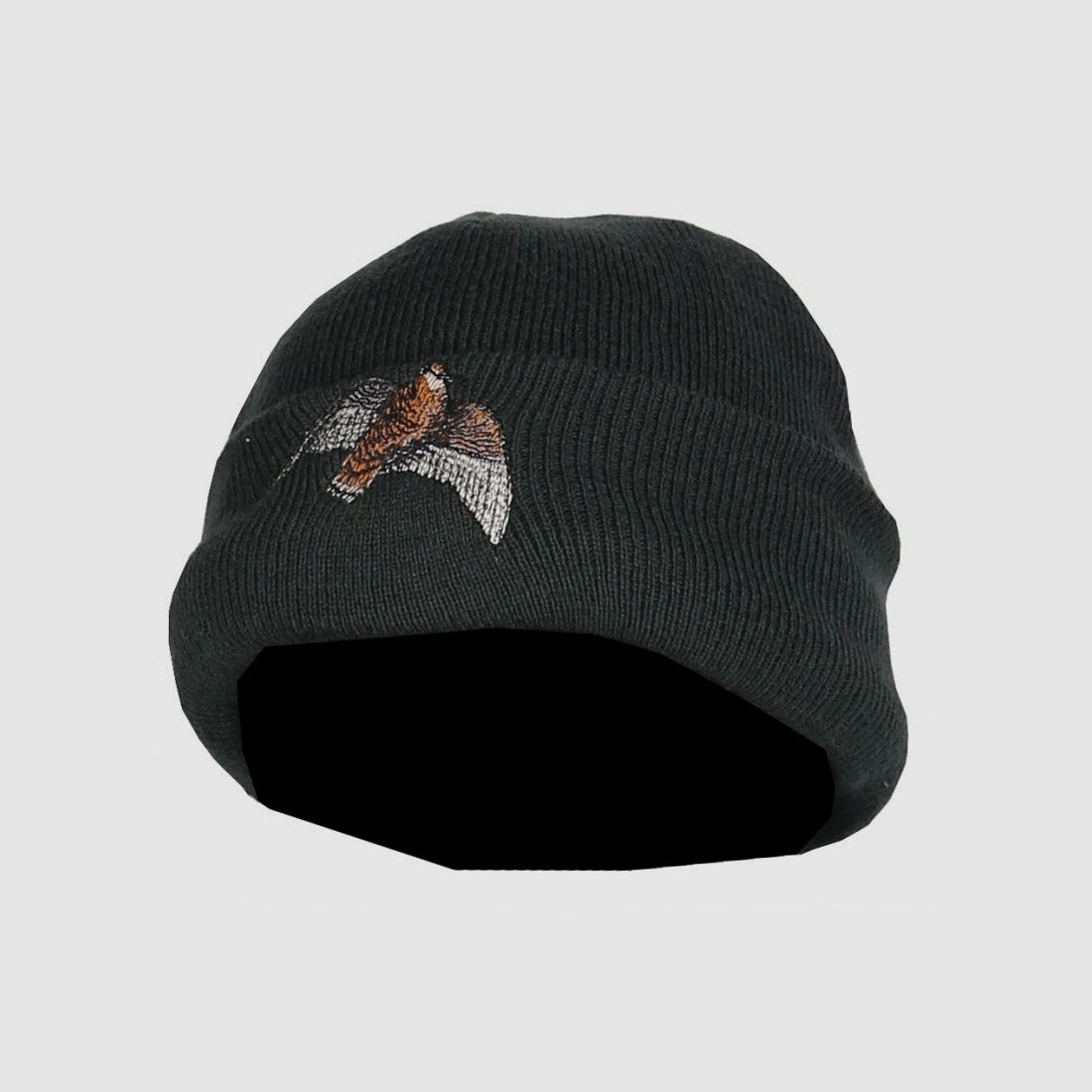 Somlys Thinsulate beanie with woodcock embroidery, green