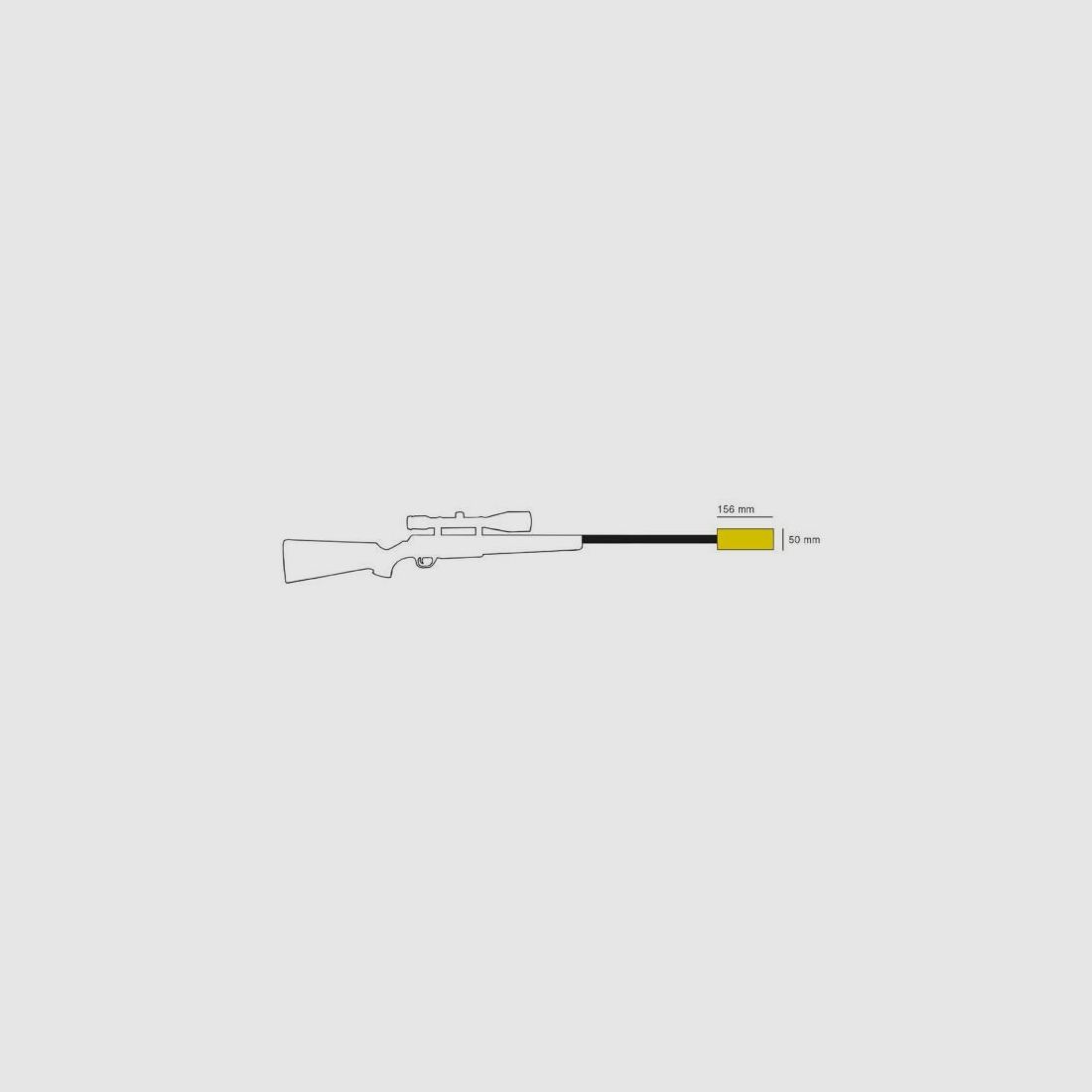 HAUSKEN Silencer for EWB Weapons Jakt JD151 XTRM MKII - Compact .22/5.6 Thread 18x1 (25+ dB)