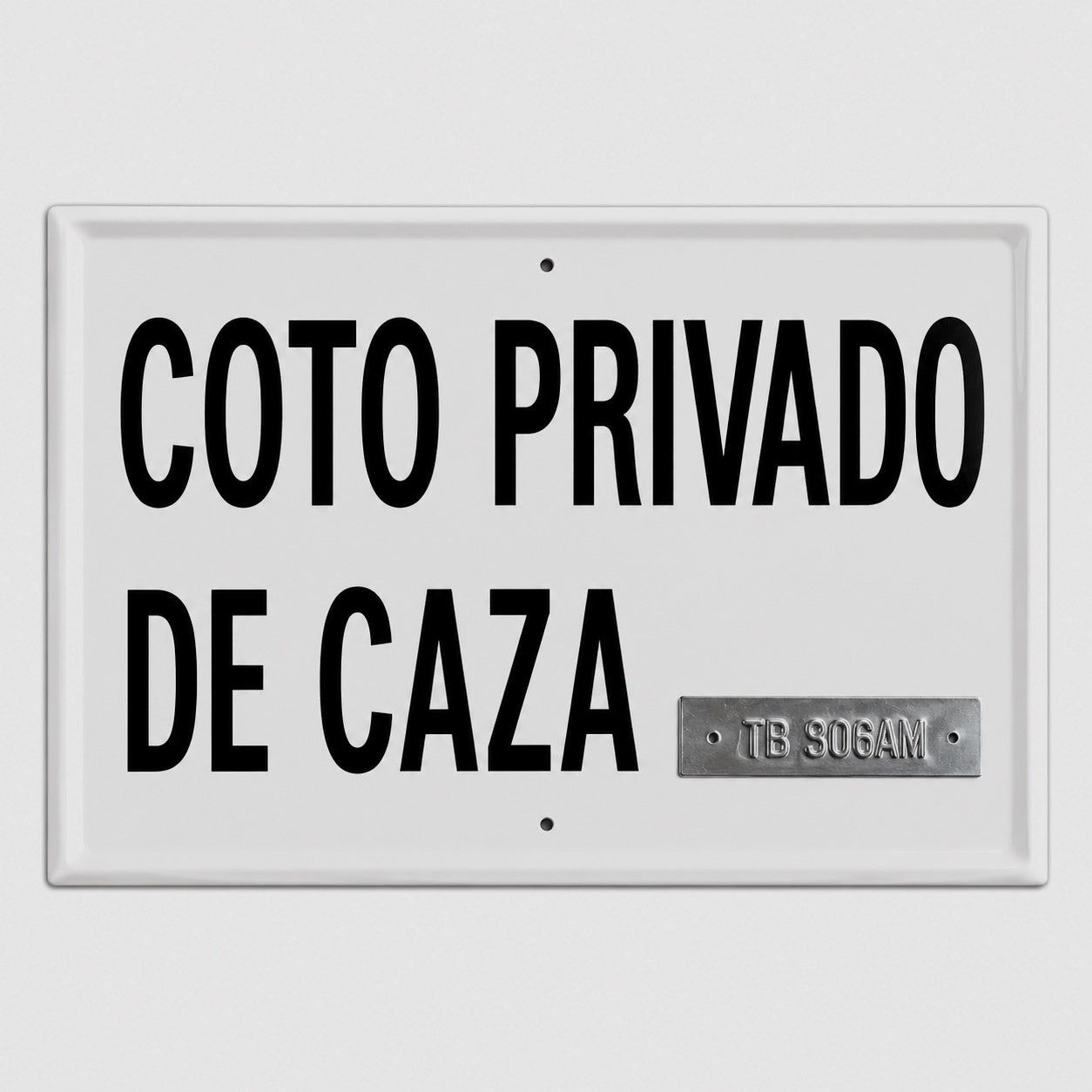 Tafel Privatjagdgebiet Spanien 50x33 cm